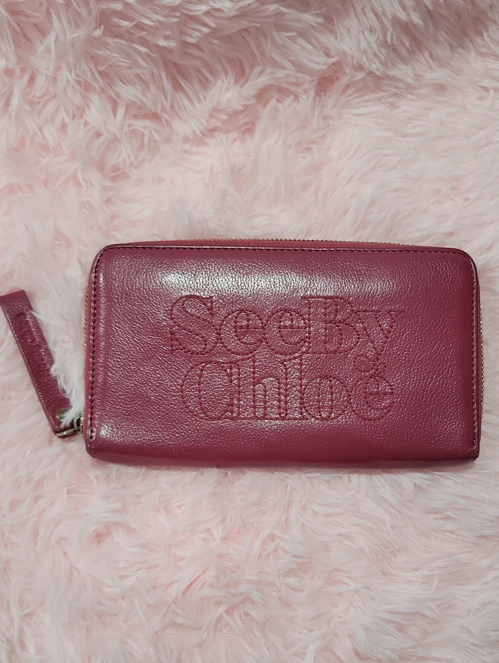 See By Chloe Roseberry Leather Zip Wallet